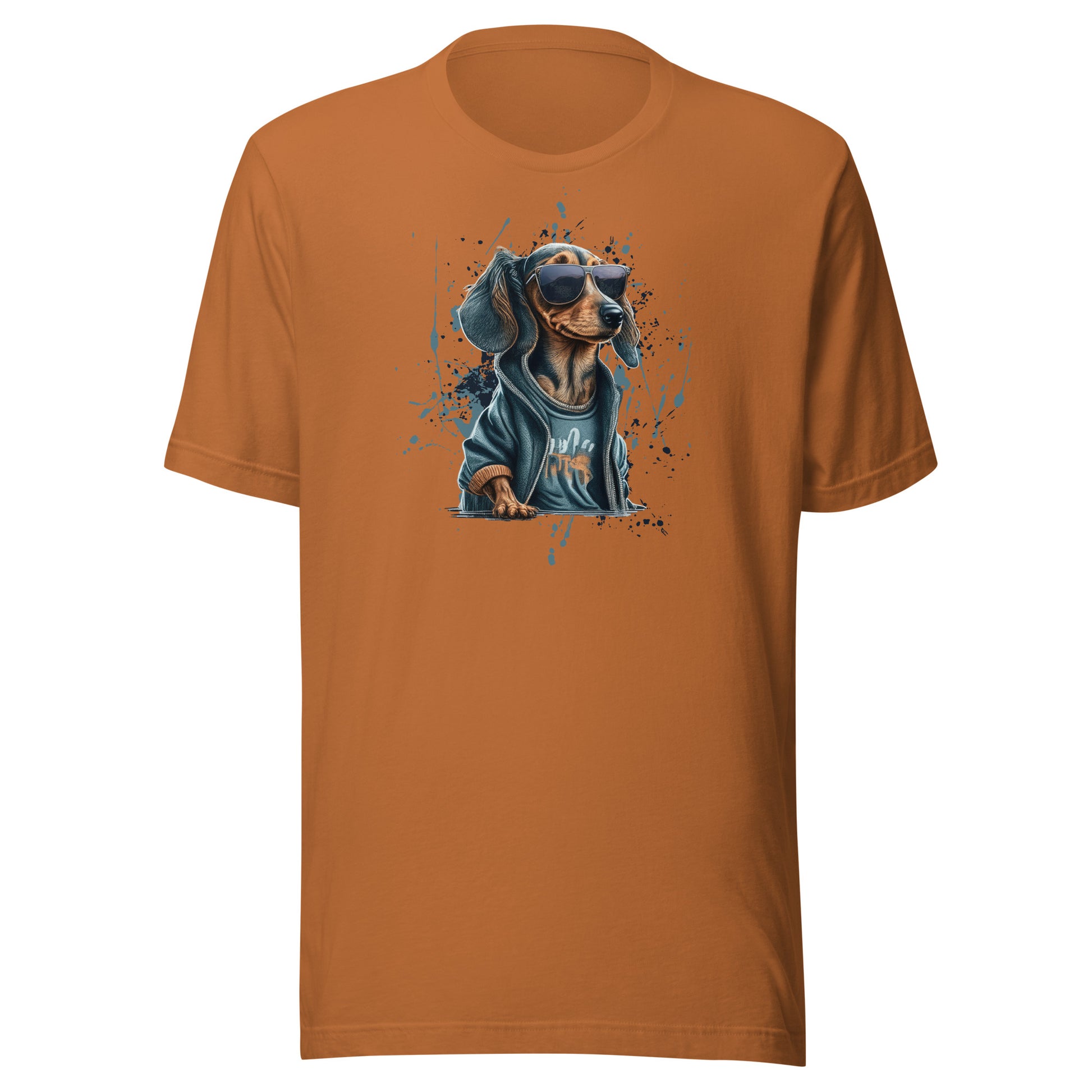 Cool Dachshund in Sunglasses Men's Dog T-Shirt Toast