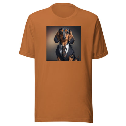 Dapper Dachshund Men's Dog Lover T-Shirt Toast