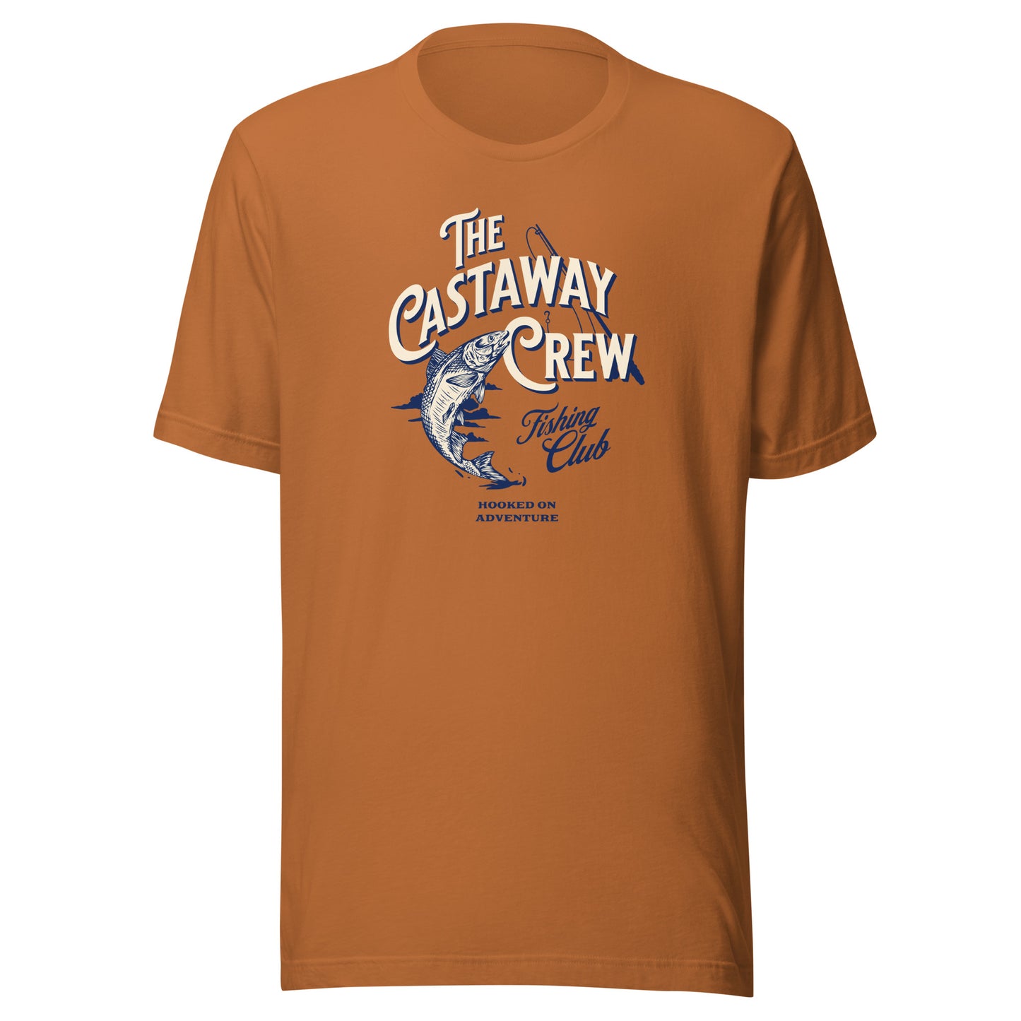 The Castaway Crew Fishing Club T-Shirt for Dad Toast