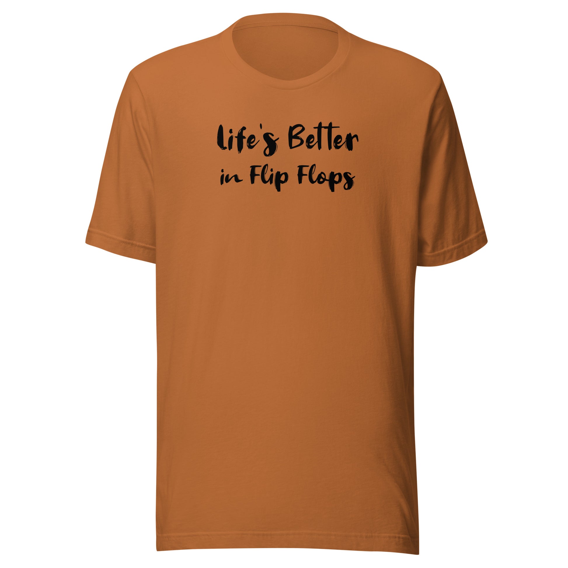 Life's Better in Flip-Flops Men's Summer T-Shirt Toast