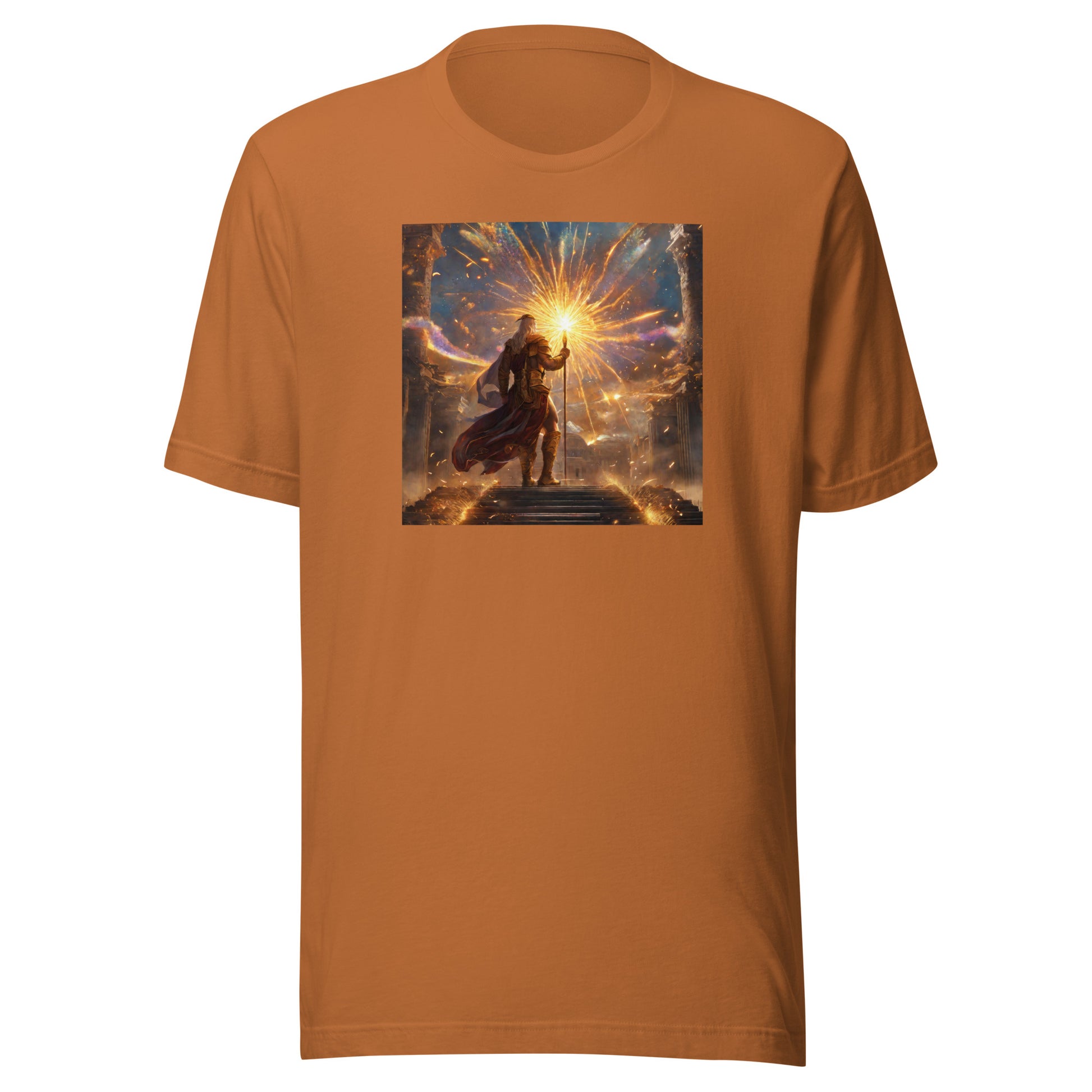 Zeus Creating Fireworks Men's 4th of July T-Shirt Toast