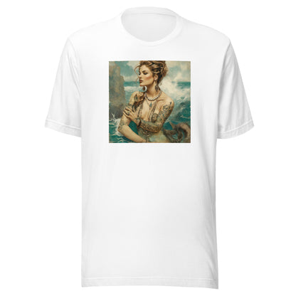 Mermaid with Tattoos Men's T-Shirt White