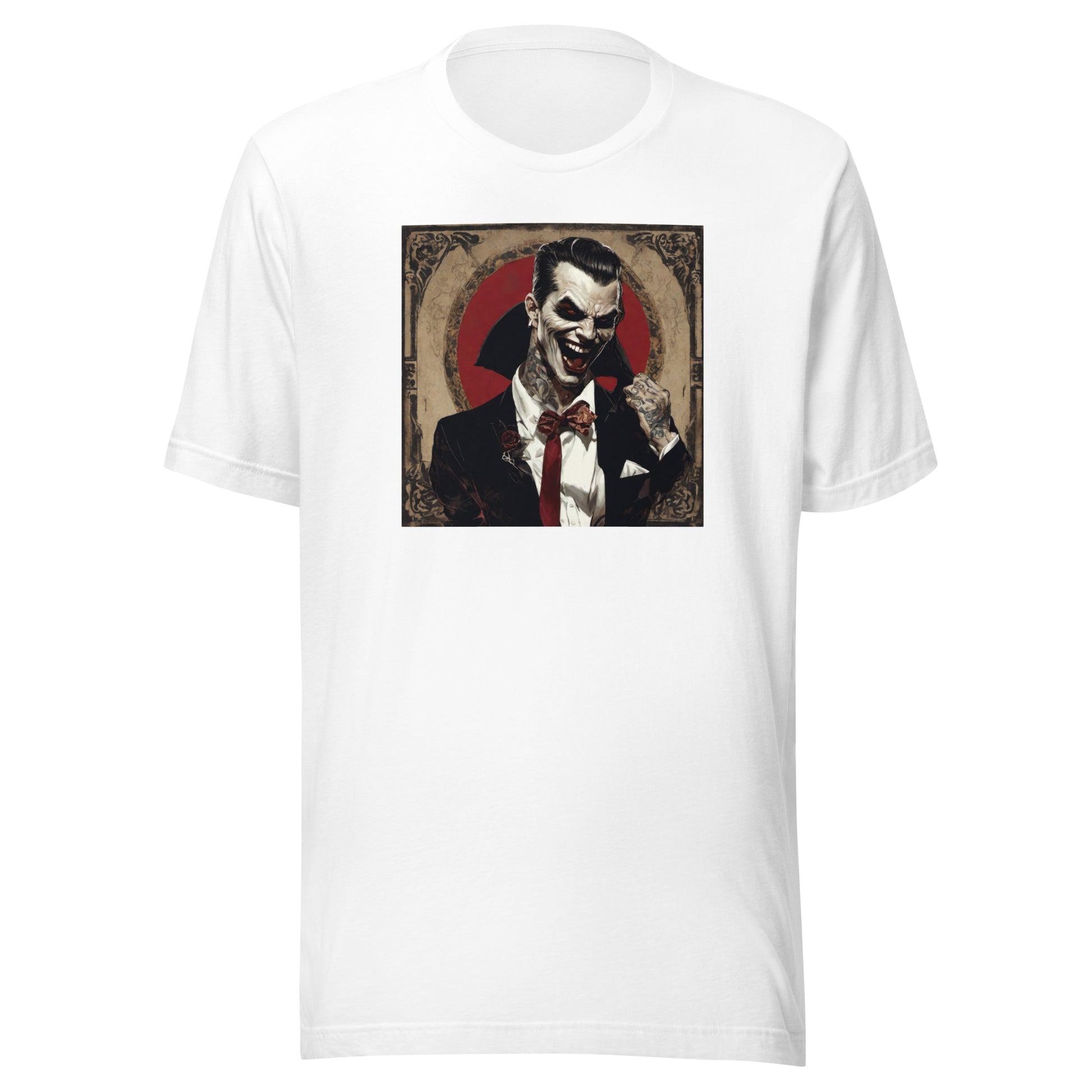 Psyched Vampire Men's Graphic Tee White