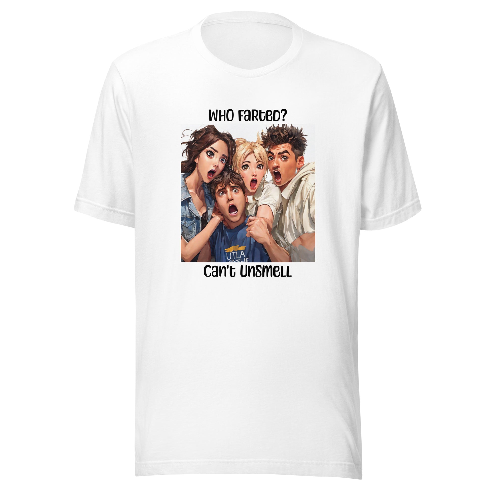 Who Farted Men's Funny T-Shirt White