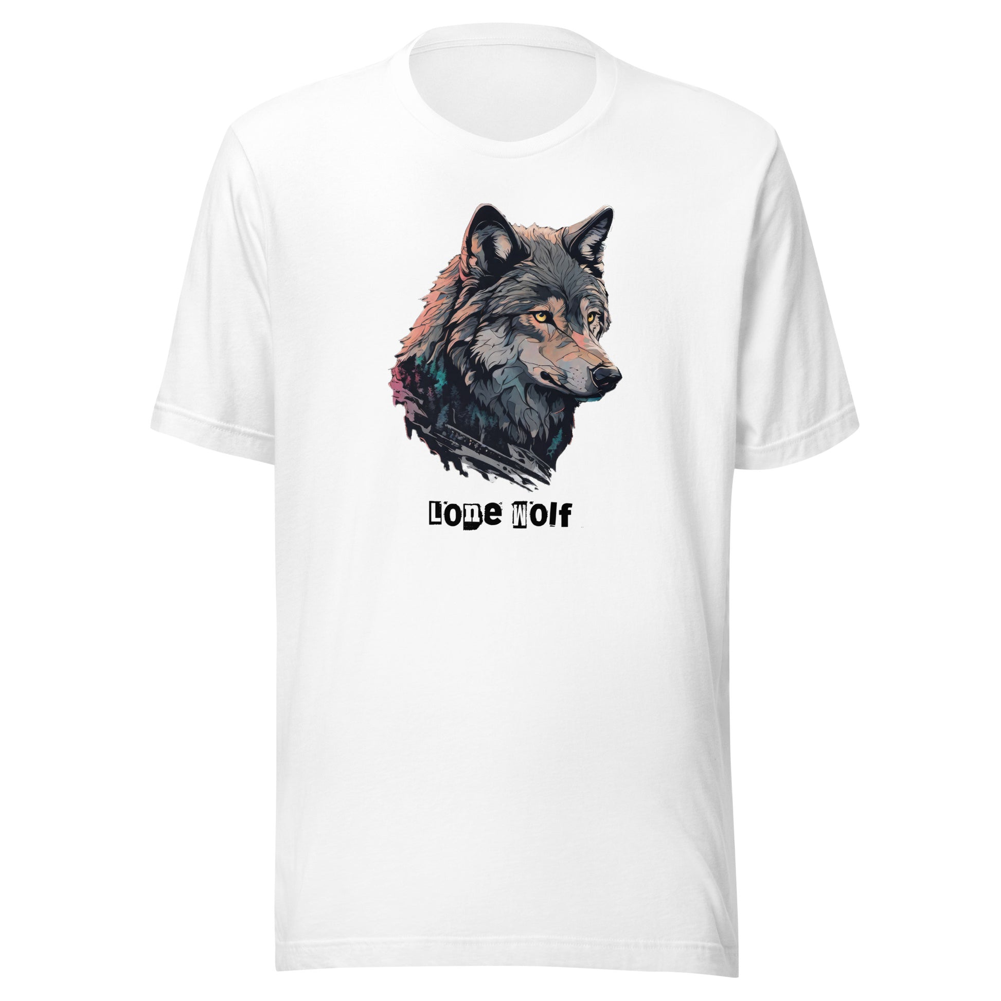 Lone Wolf Men's Funny T-Shirt White