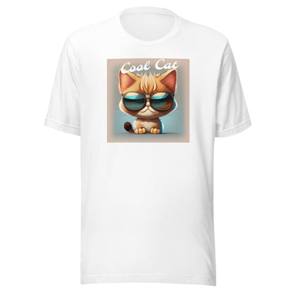 Cool Cat Men's Funny T-Shirt White