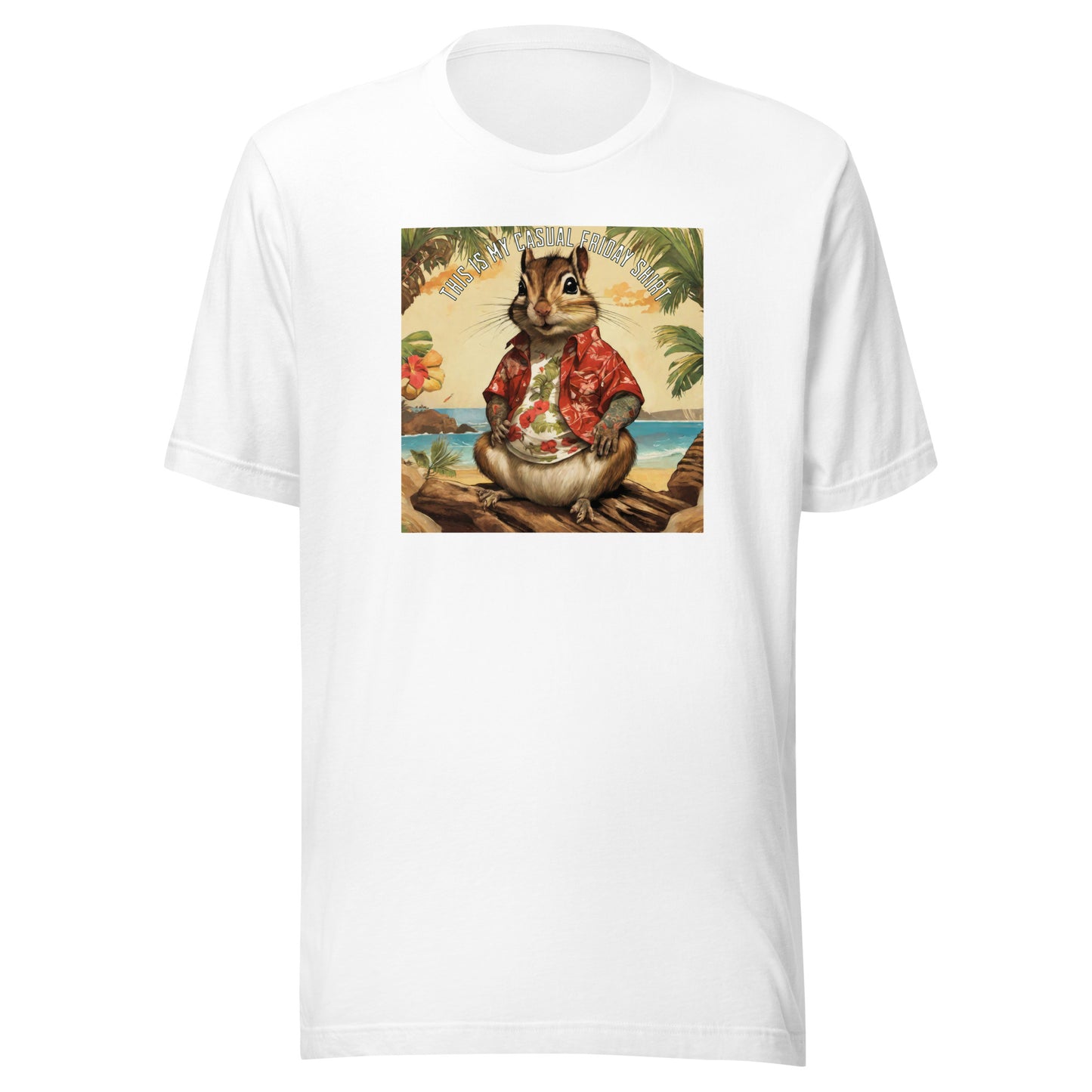 Casual Friday Squirrel Men's Funny T-Shirt White