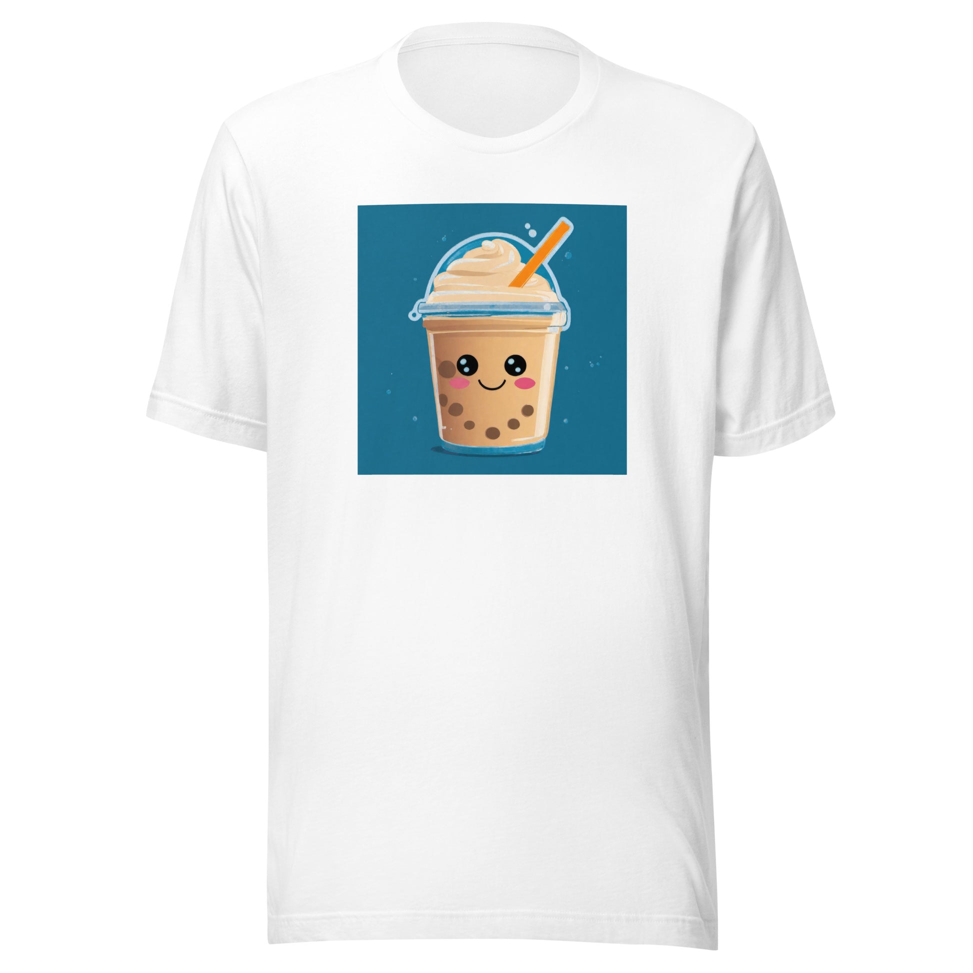 Boba Bubble Milk Tea Men's Funny T-Shirt White