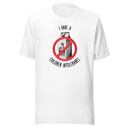 Children Intolerance Men's Funny T-Shirt White