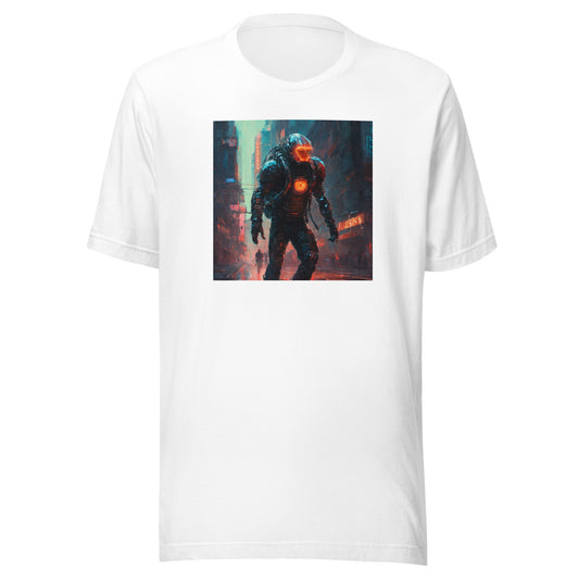 Futuristic Space Suit Men's Sci-Fi T-Shirt White