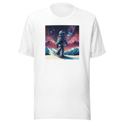 Snowboarding Astronaut Men's T-Shirt White