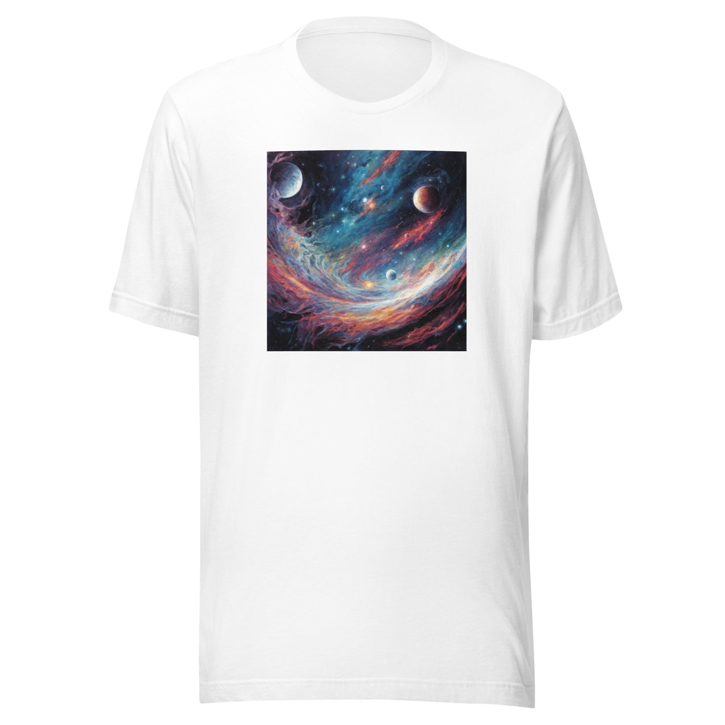 Galaxy Men's Graphic Tee White