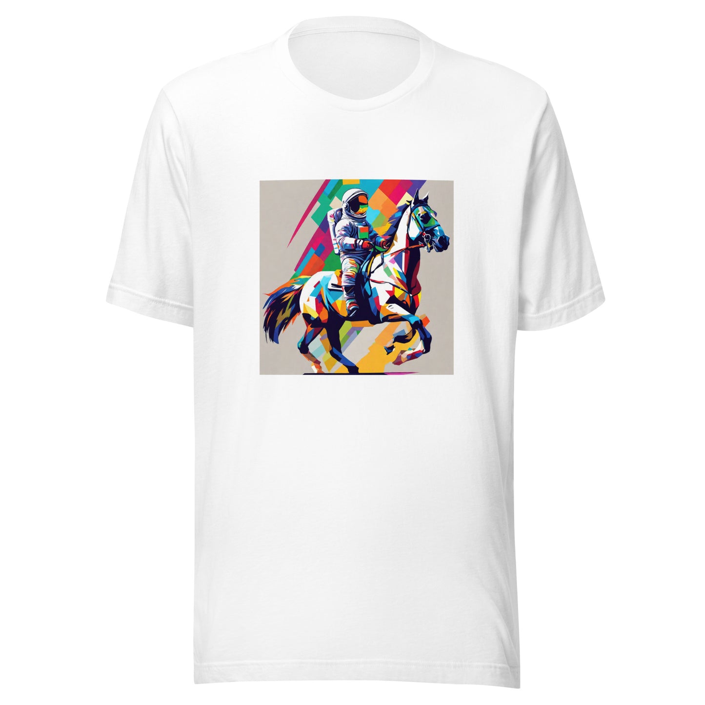 Cosmic Cowboy Men's Space T-Shirt White