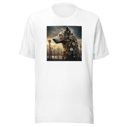 Clockwork Canine Men's SteampunkT-Shirt White