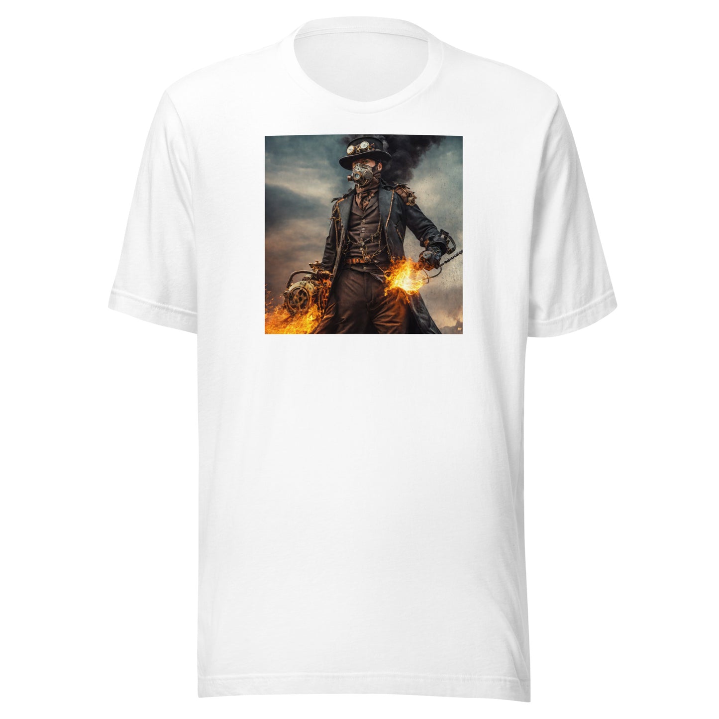 Dapper Pyro Men's Steampunk T-Shirt White