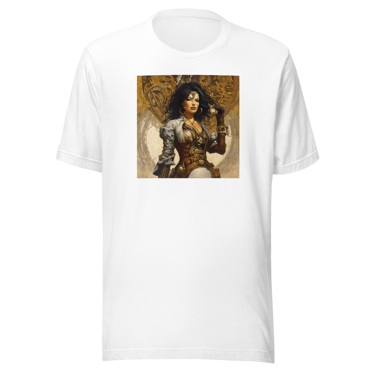 Steampunk Cowgirl Men's T-Shirt White