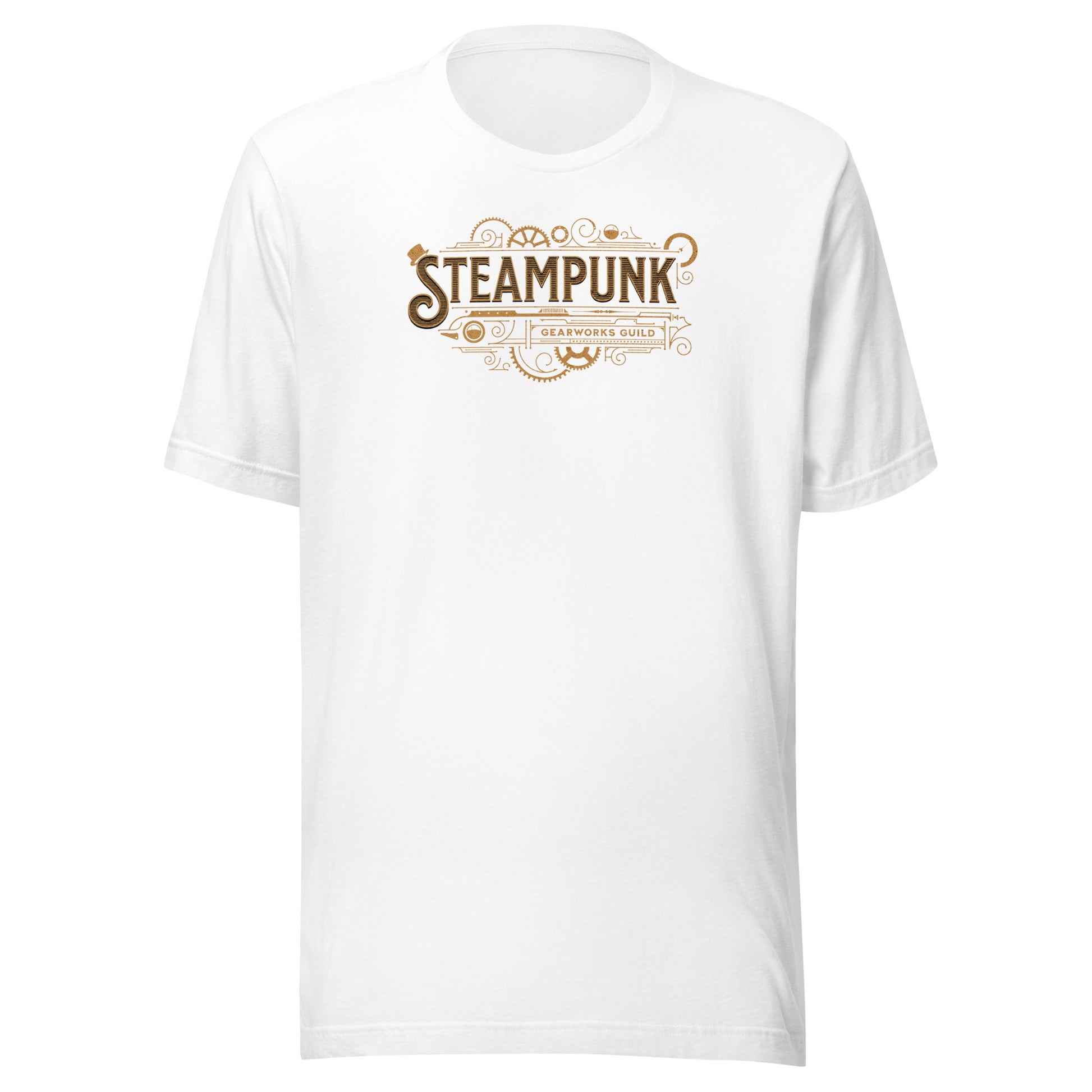 Steampunk Gearworks Guild Men's Graphic Tee White