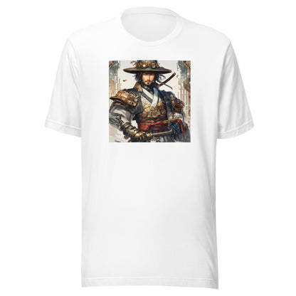 Proud Samurai Warrior Men's Anime T-Shirt White