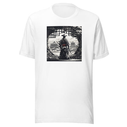 Stoic Samurai Men's Anime Graphic Tee White