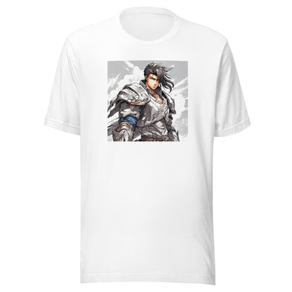 Valiant Warlord Men's Anime T-Shirt White