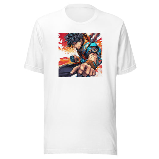 Dauntless Hero Men's Anime T-Shirt White