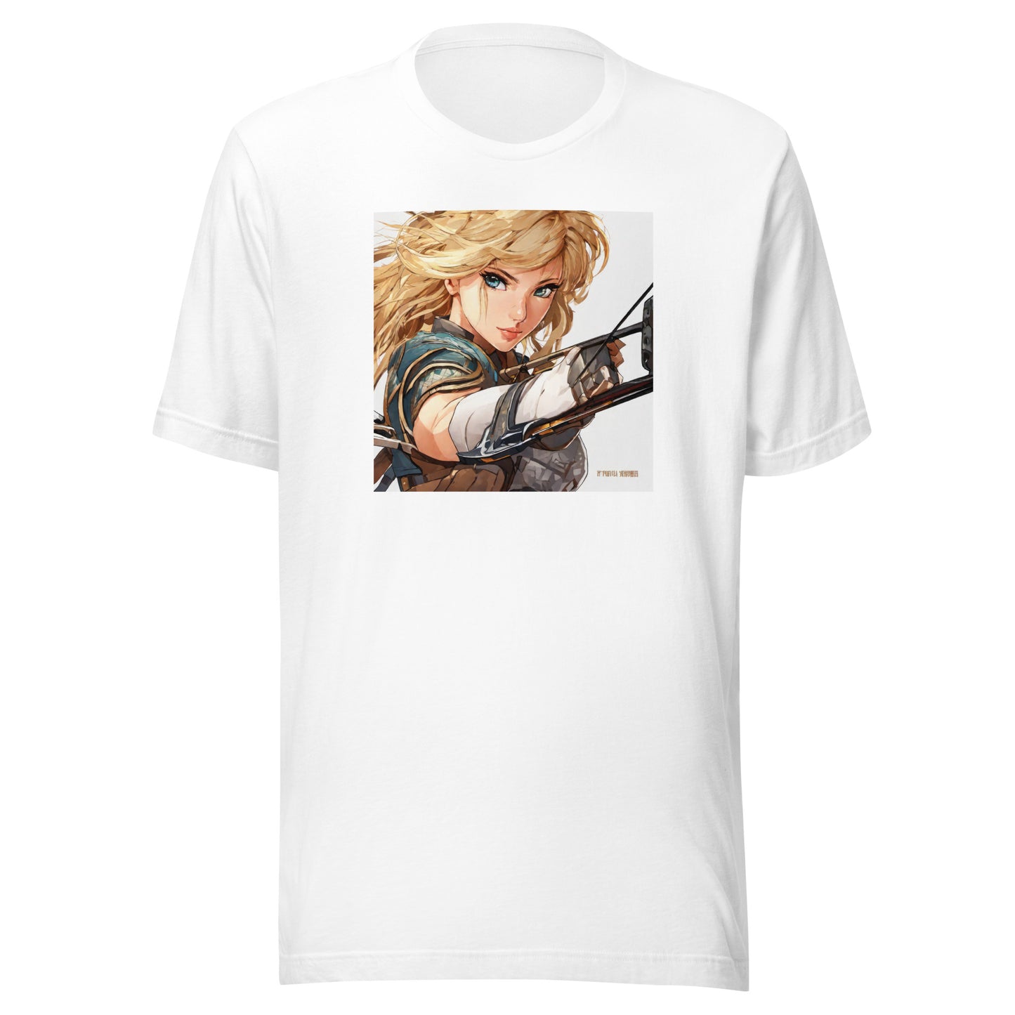 Fierce Shieldmaiden Men's Anime T-Shirt White