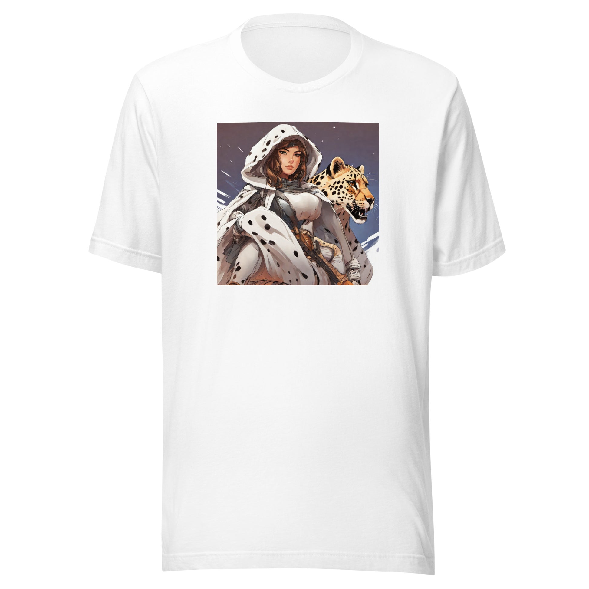 Leopard Queen Men's Anime T-Shirt White