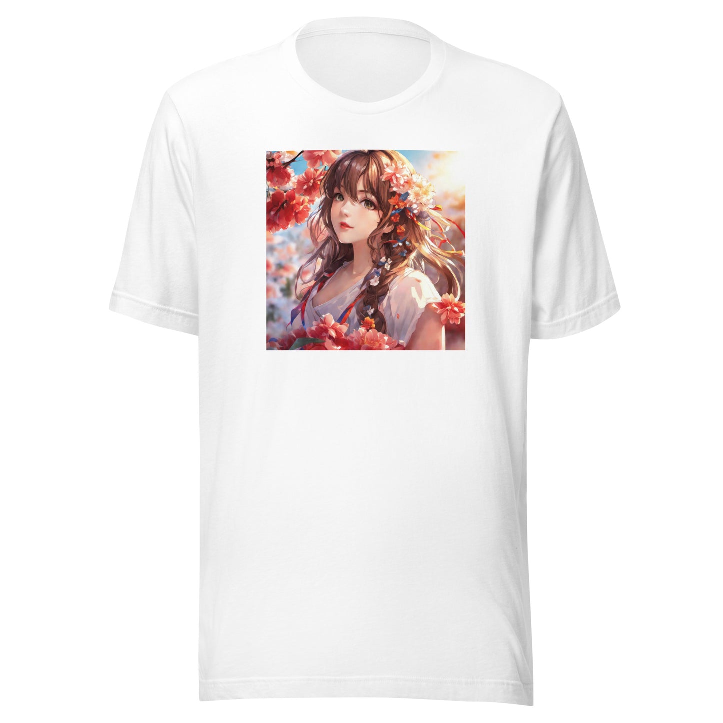 Graceful & Lovely Men's Anime T-Shirt White