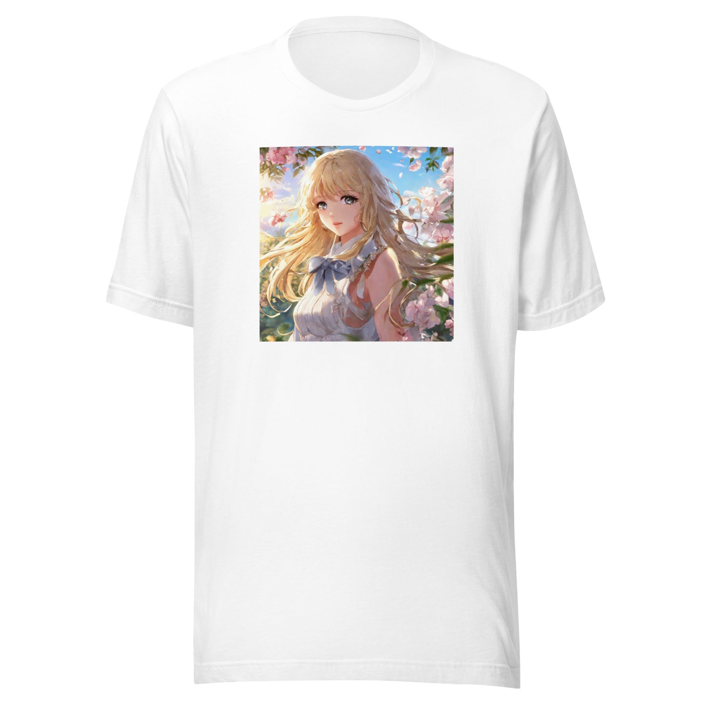 Timeless Beauty Men's Anime T-Shirt White