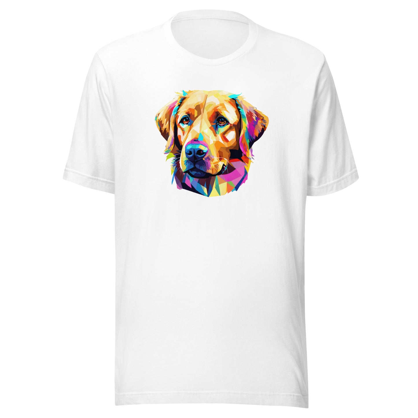 Geometric Golden Lab Men's Graphic Tee White