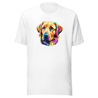 Geometric Golden Lab Men's Graphic Tee White