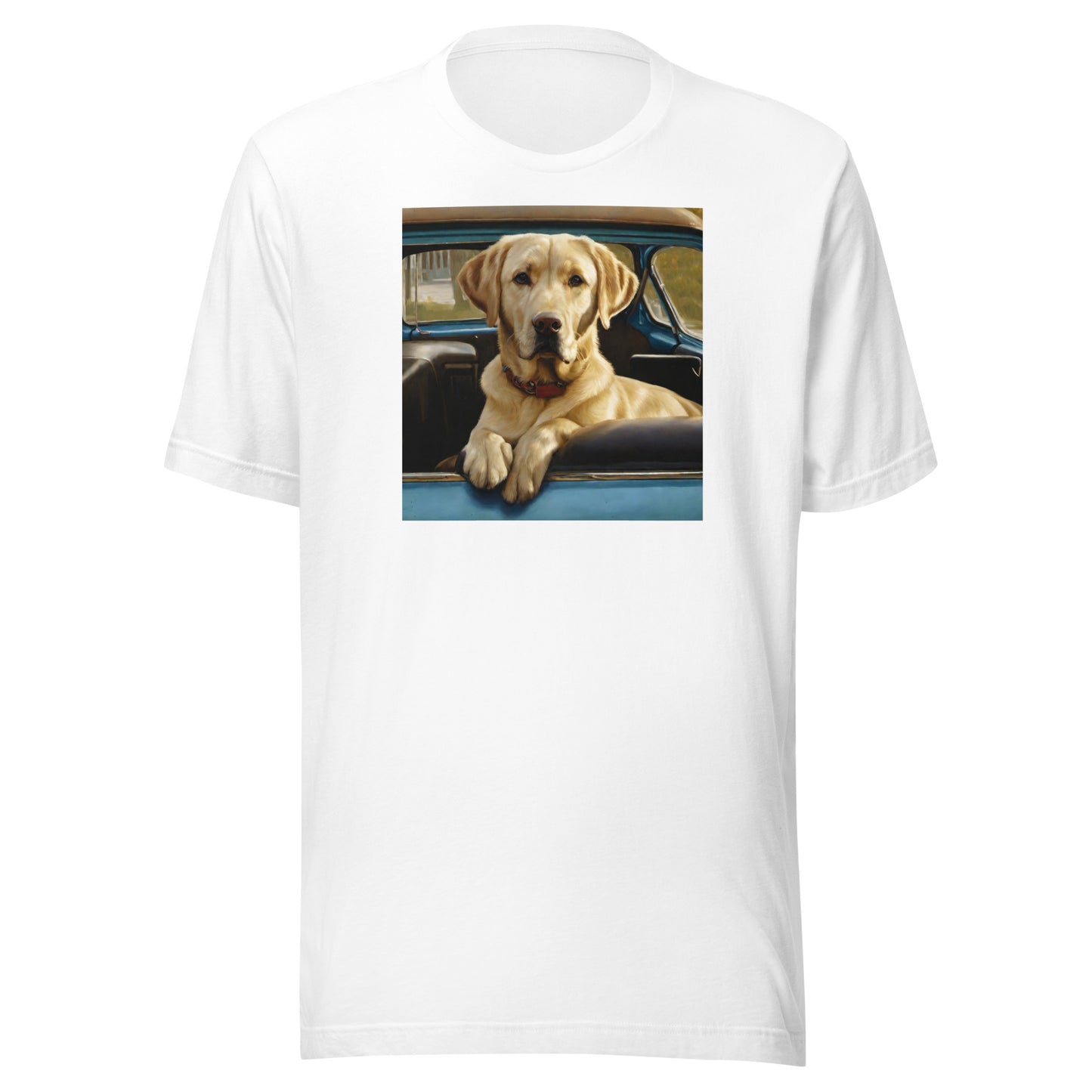 Best Buddy in Truck Men's Graphic Animal Tee White