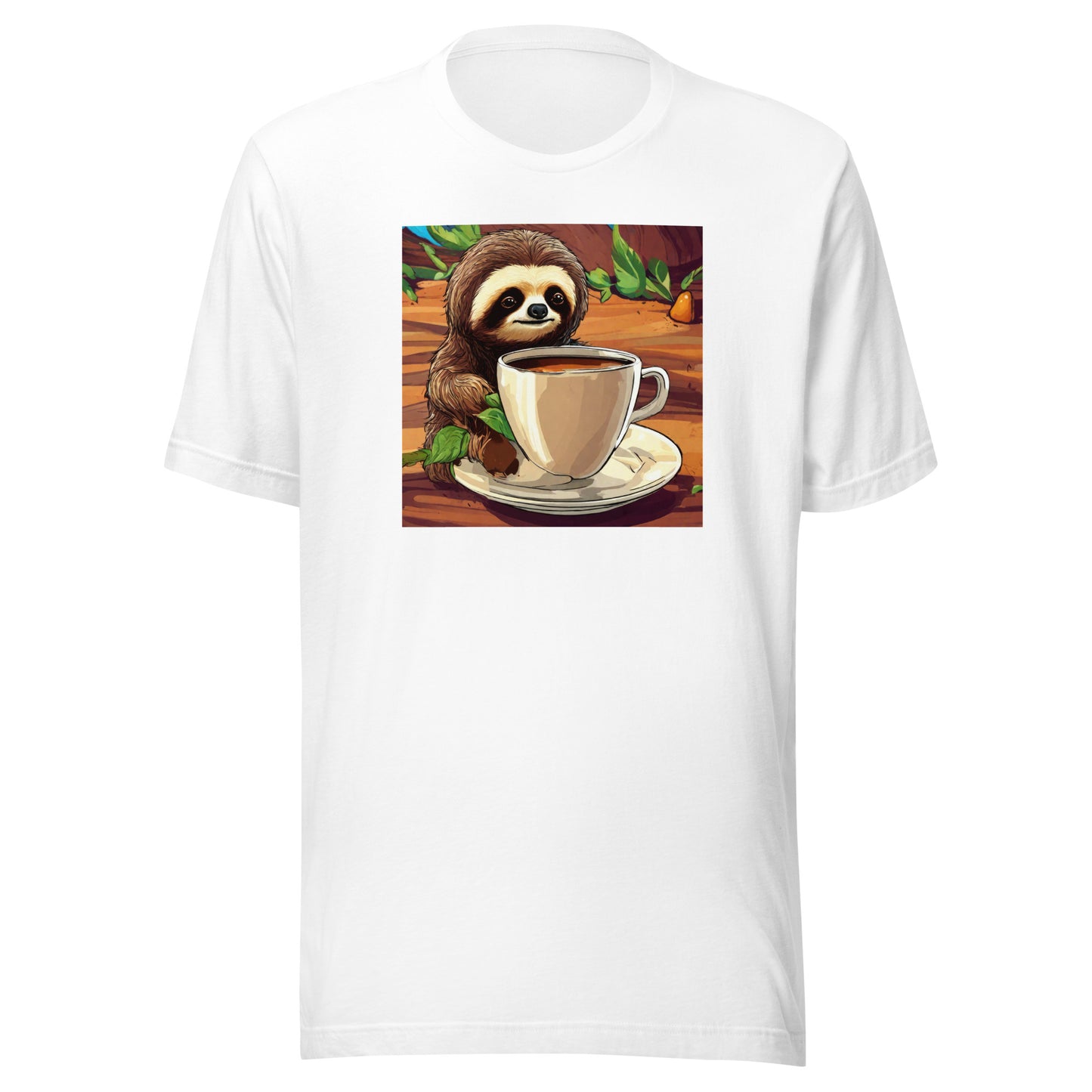 Slow Morning Men's Funny Sloth T-Shirt White