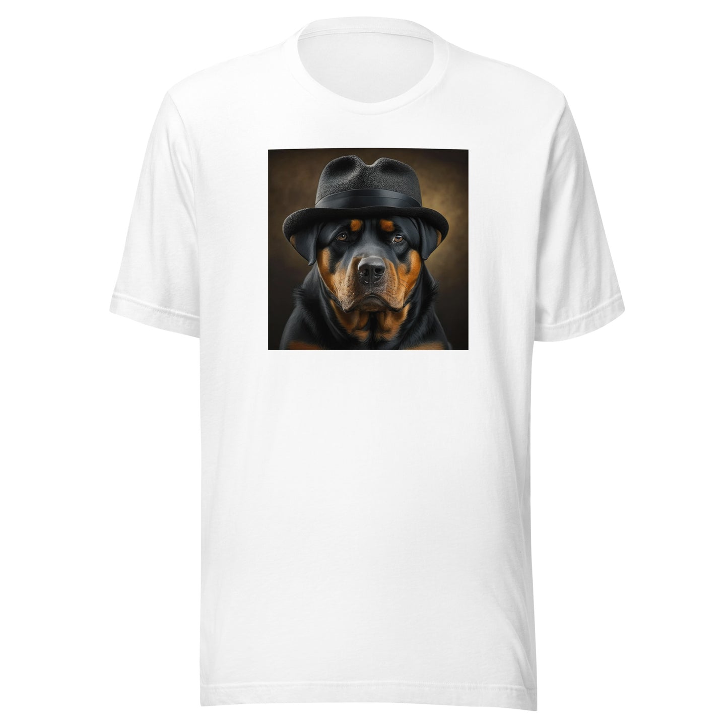 Rotty Boss Dog Men's Graphic Tee White