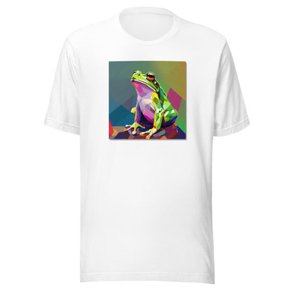 Geometric Frog Men's T-Shirt White