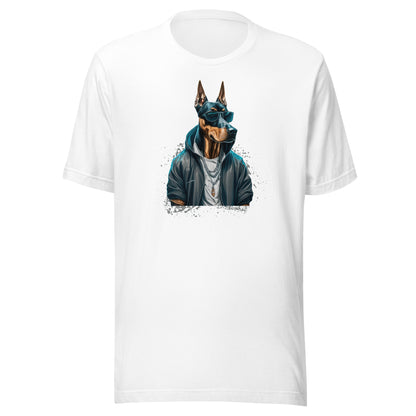 Dobermann in Shades Men's Dog Tee White