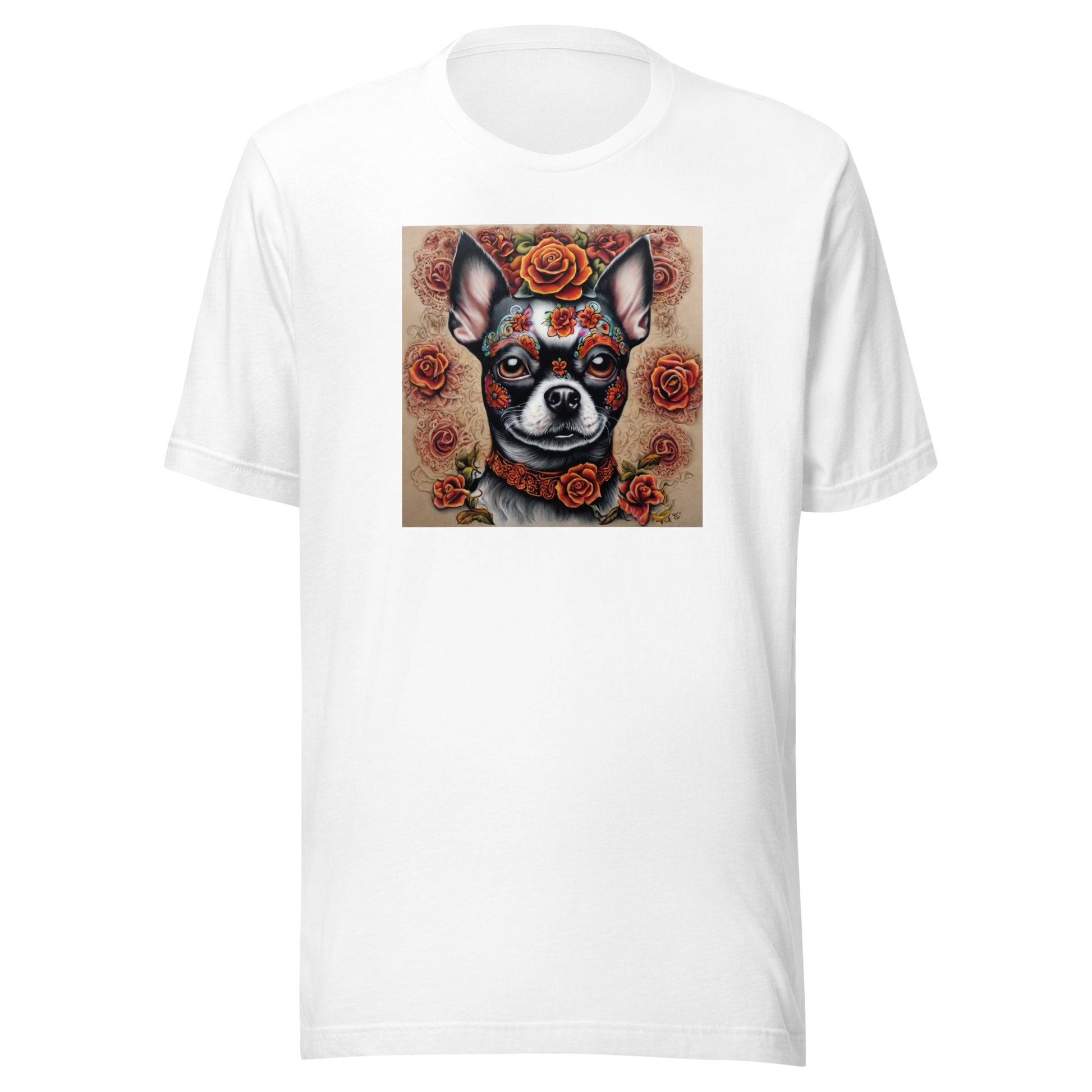 Day of the Dead Chihuahua Men's Dog Lover T-Shirt White