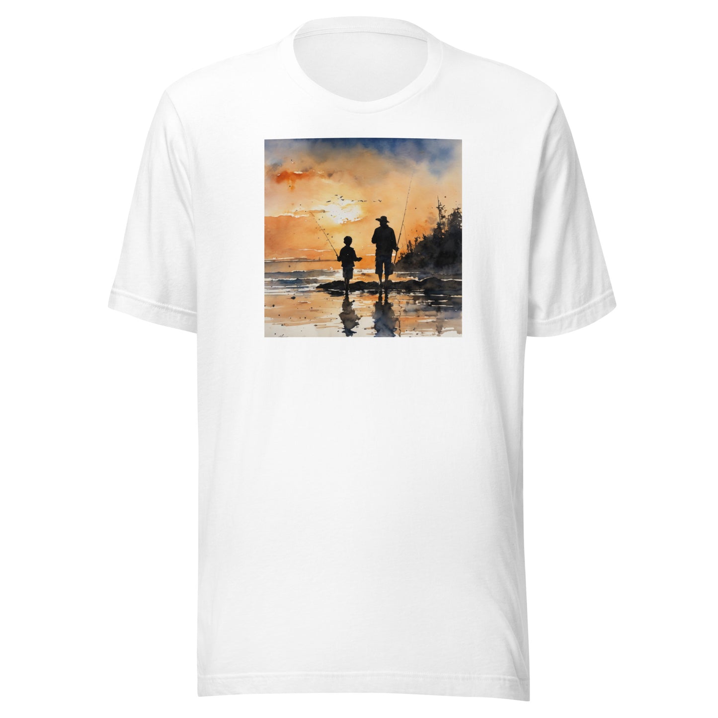 Fishing Days with Dad T-Shirt White