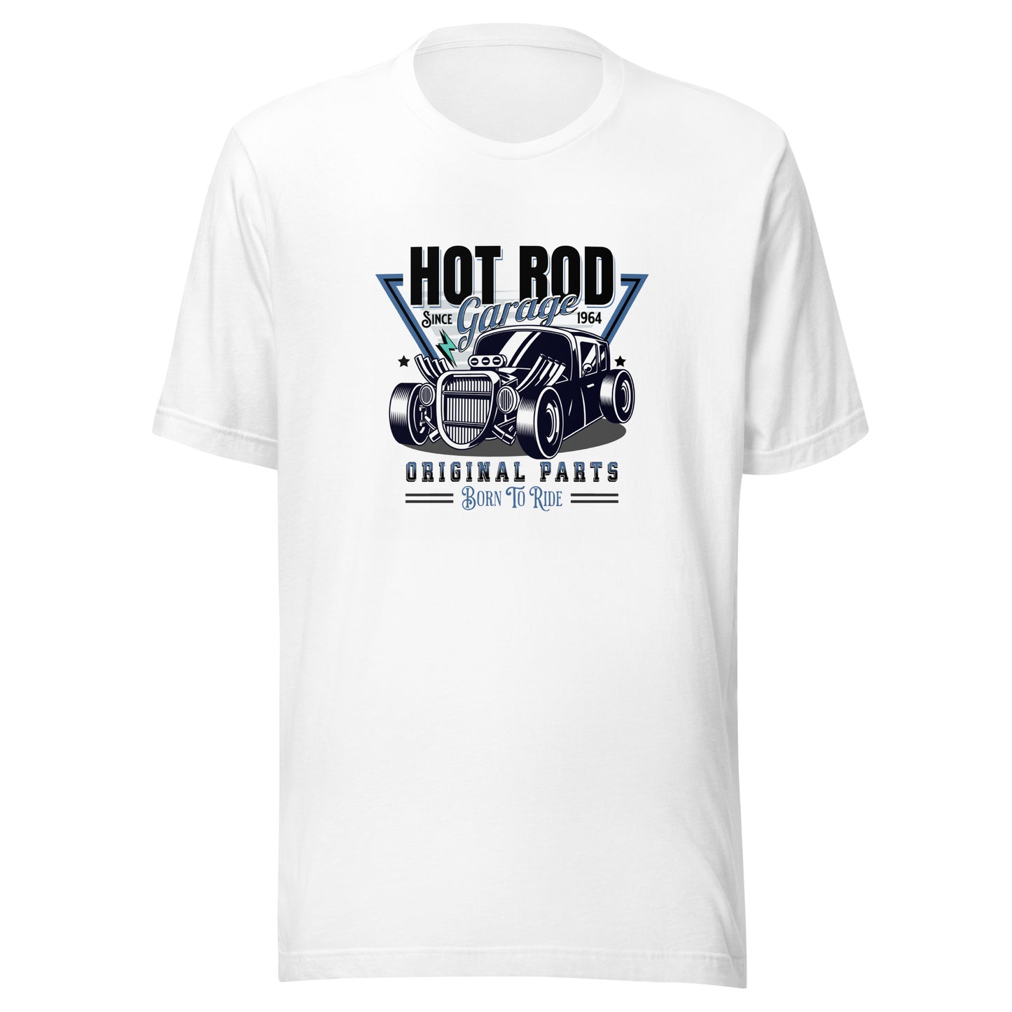 Hot Rod Garage Dad Shirt White