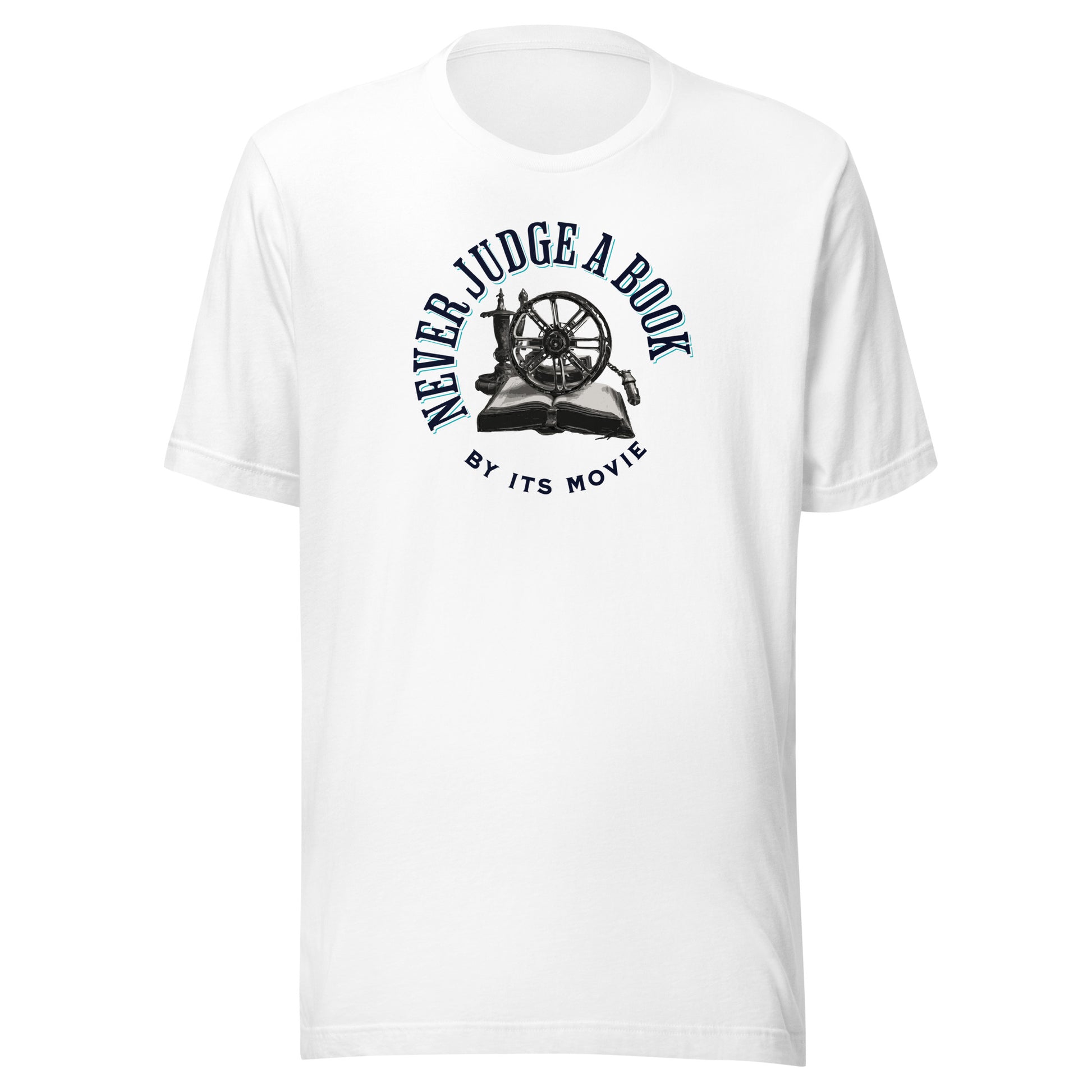 Never Judge a Book by it's Movie Men's T-Shirt White