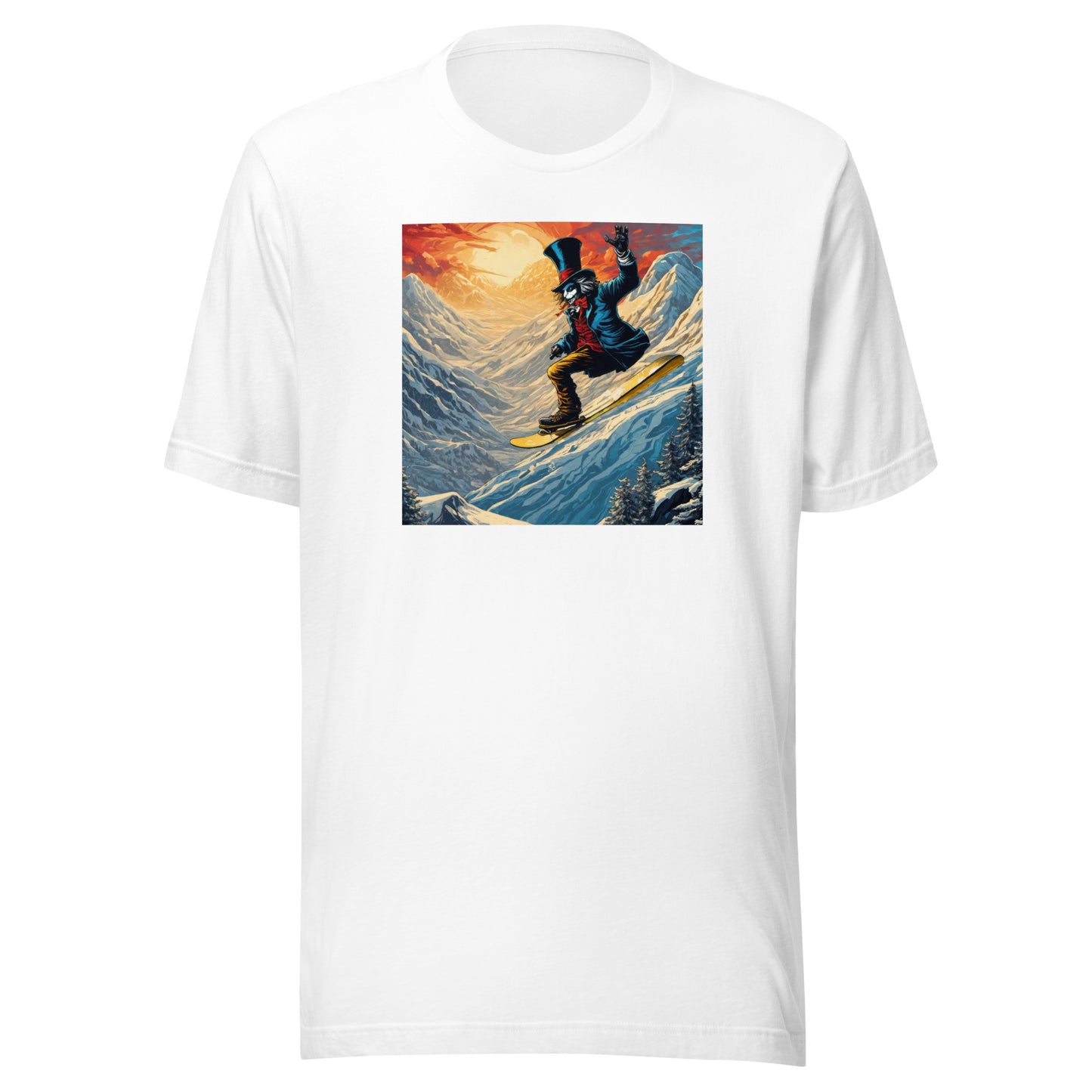 Mad Hatter Snowboarding Men's T-Shirt White