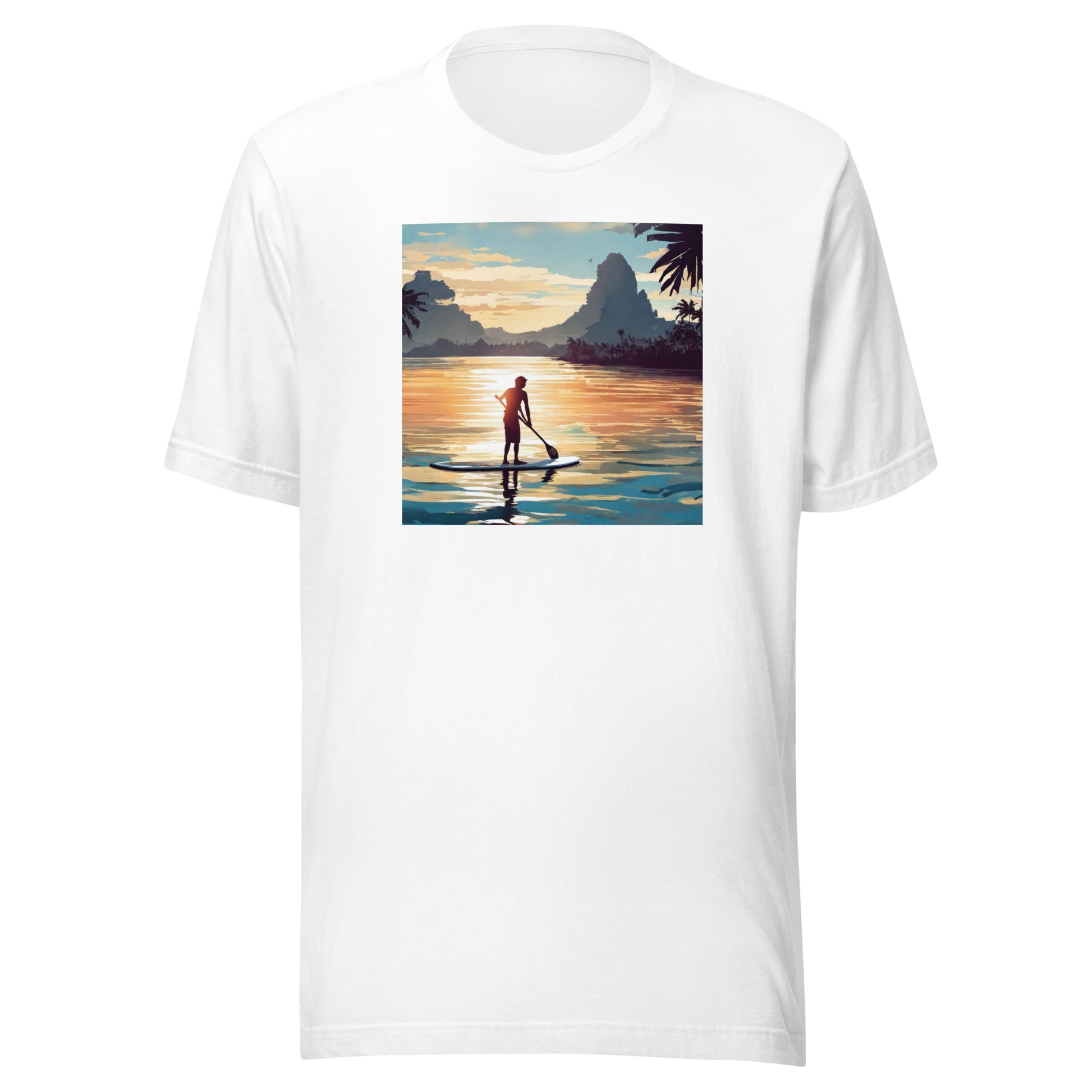 Paddleboarding Paradise Men's T-Shirt White