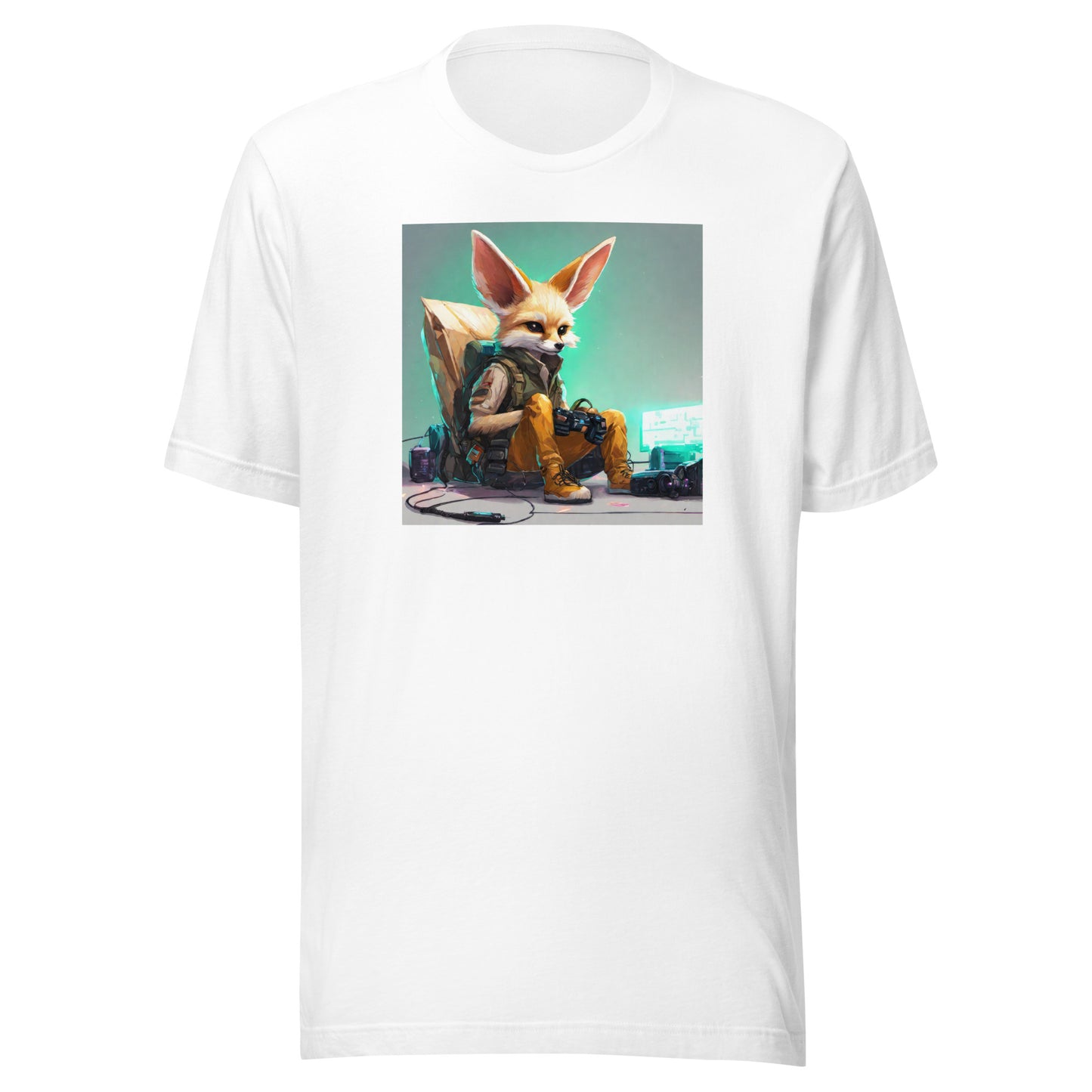 Fennec Fox Men's Gamer T-Shirt White