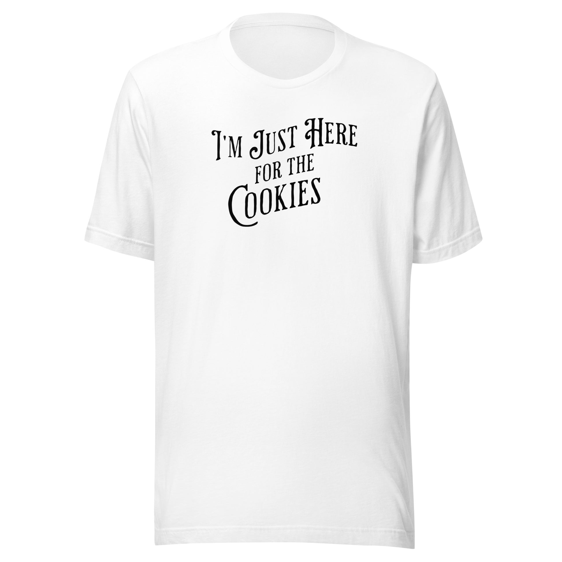 I'm Just Here for the Cookies Men's Christmas T-Shirt White