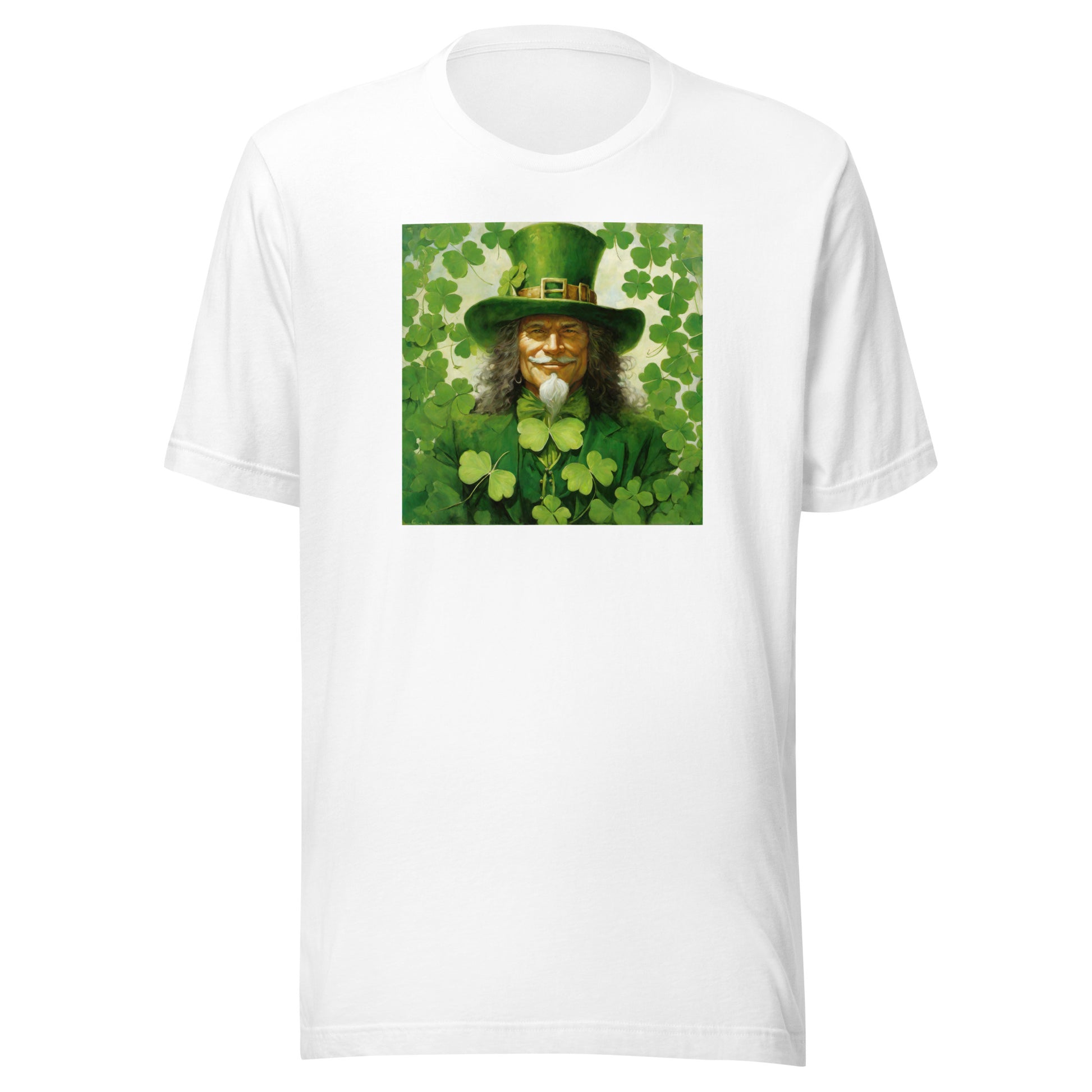 Leprechaun Shamrock Men's T-Shirt for St Patty's Day White