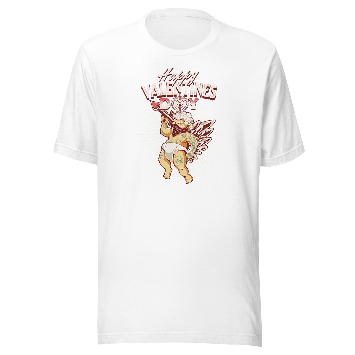 Inked Cupid Men's Valentine's Day T-Shirt White